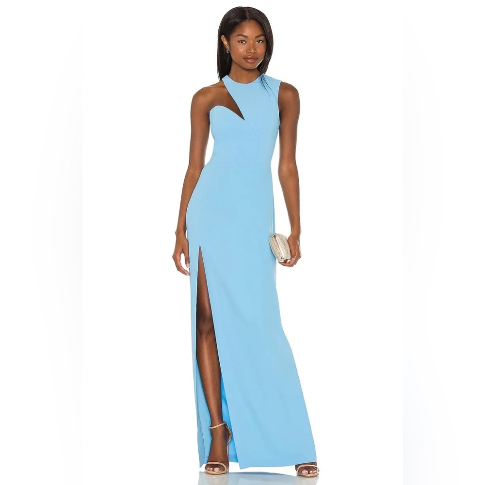 Brand - Amanda Uprichard, Color - Powder Blue, Size XL snag at button zipper
